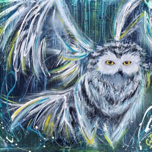 Harfang des neiges 40″x36″