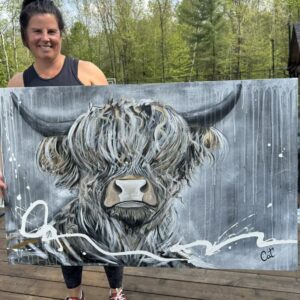 Highland Cow 48″x30″