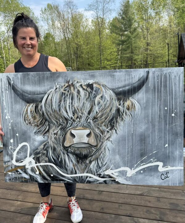 Highland Cow 48"x30" - Image 2