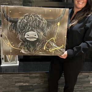 Bébé Highland Cow 24″x18″