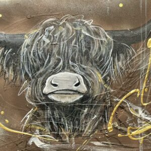 Bébé Highland Cow 24″x18″